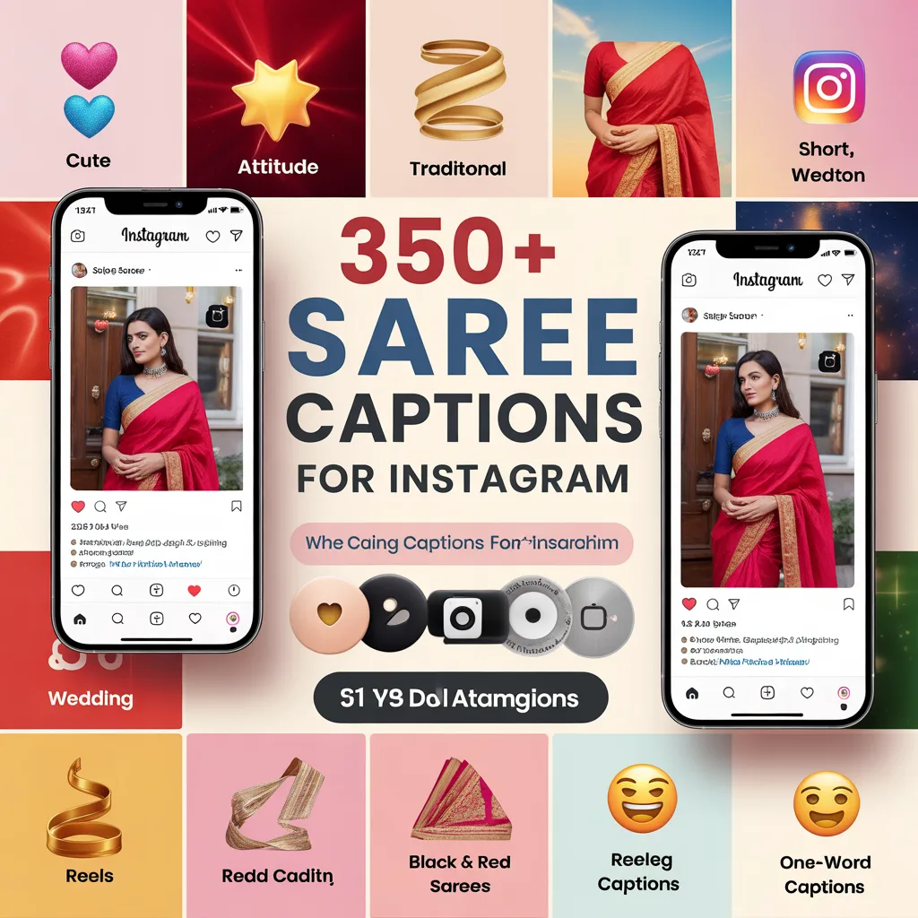 Saree Captions For Instagram In Hindi Center Image