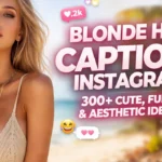Blonde Hair Captions Instagram