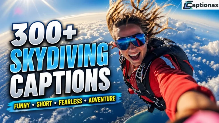 Skydiving Captions Instagram