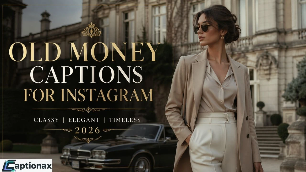 Old Money Captions For Instagram