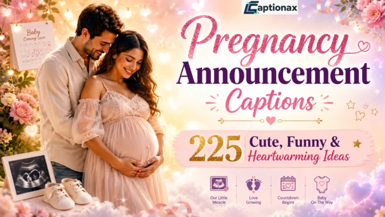 Pregnancy Announcement Captions