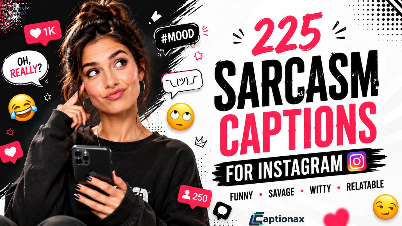 Sarcasm Captions For Instagram