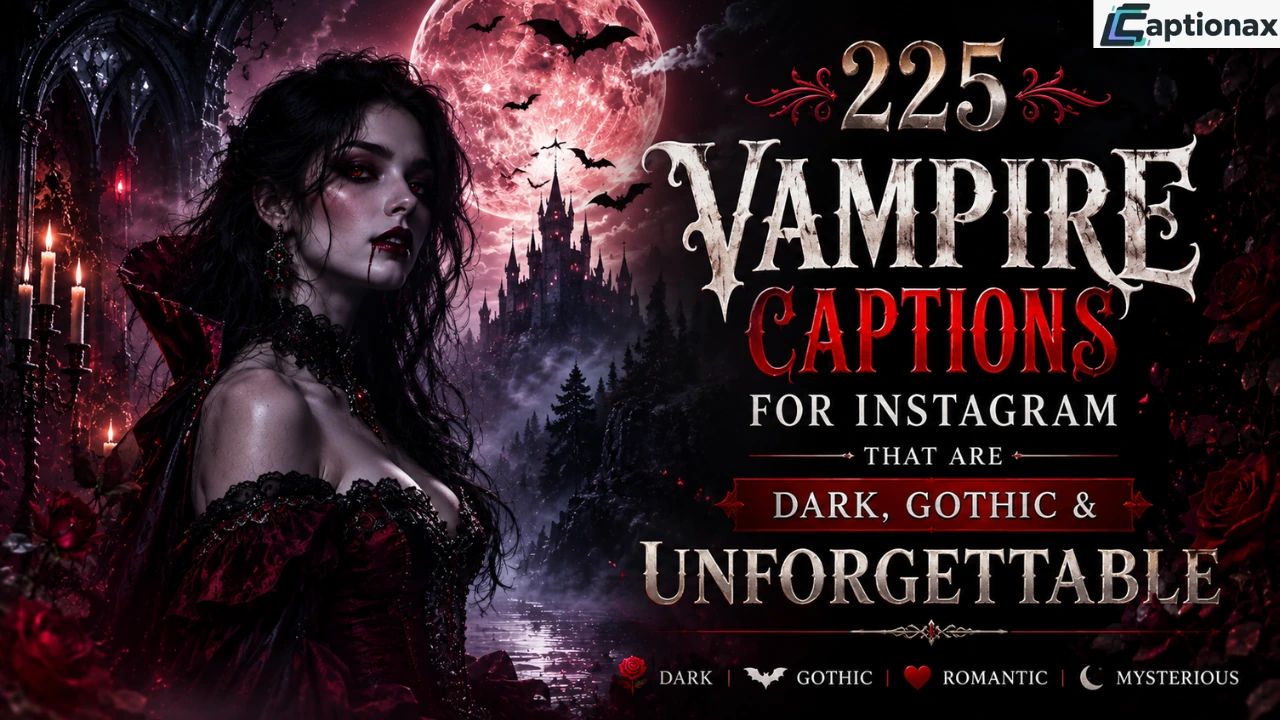 Vampire Captions For Instagram
