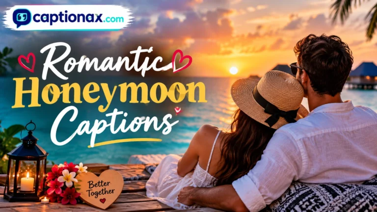 Romantic Honeymoon Captions