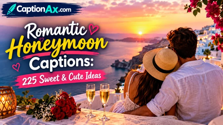 Romantic Honeymoon Captions