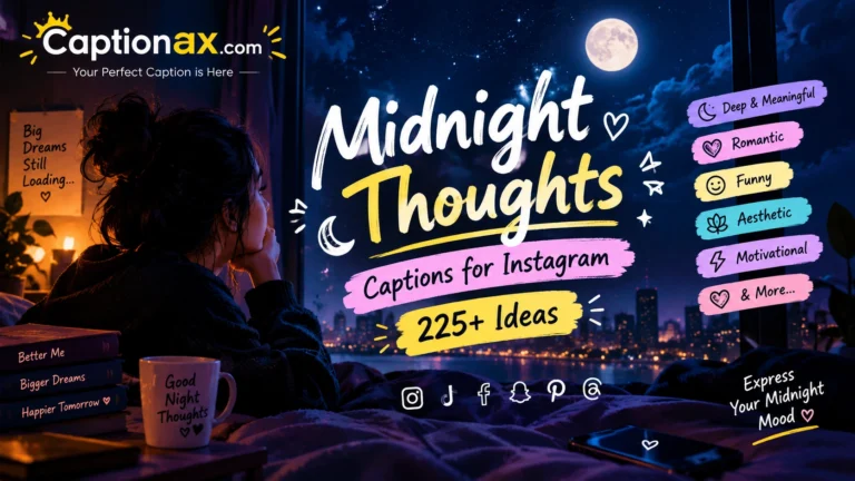 Midnight Thoughts Captions for Instagram