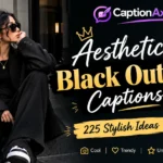 Aesthetic Black Outfit Captions