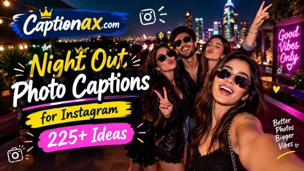 Night Out Photo Captions for Instagram