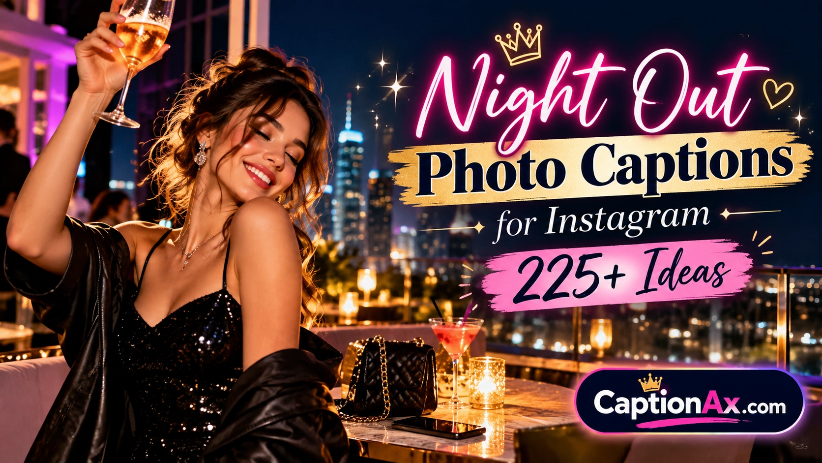 Night Out Photo Captions for Instagram