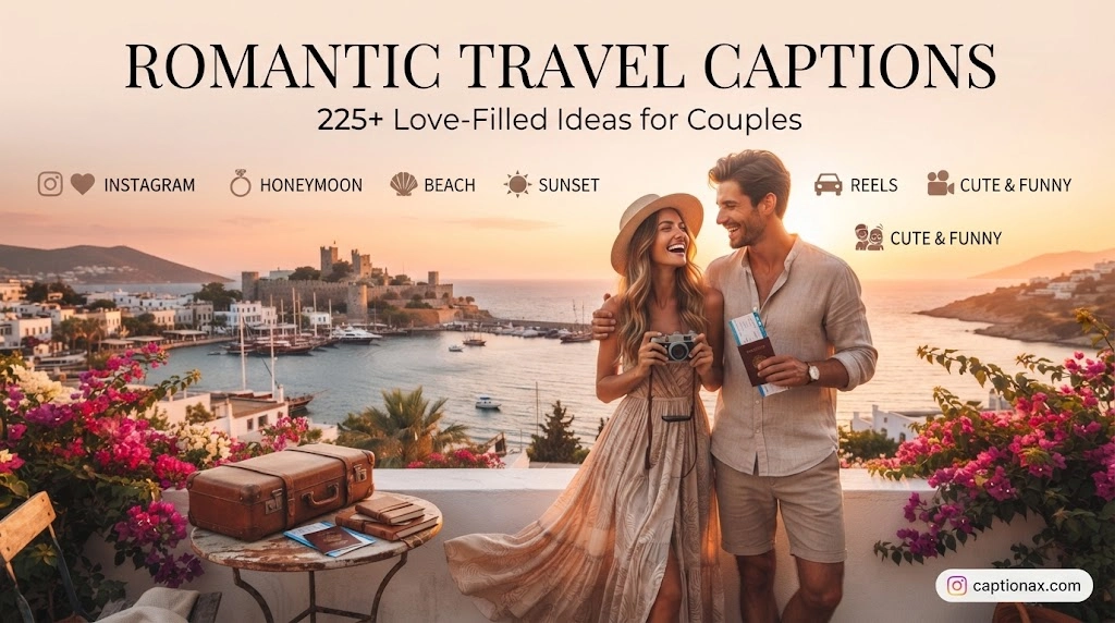 Romantic Travel Captions