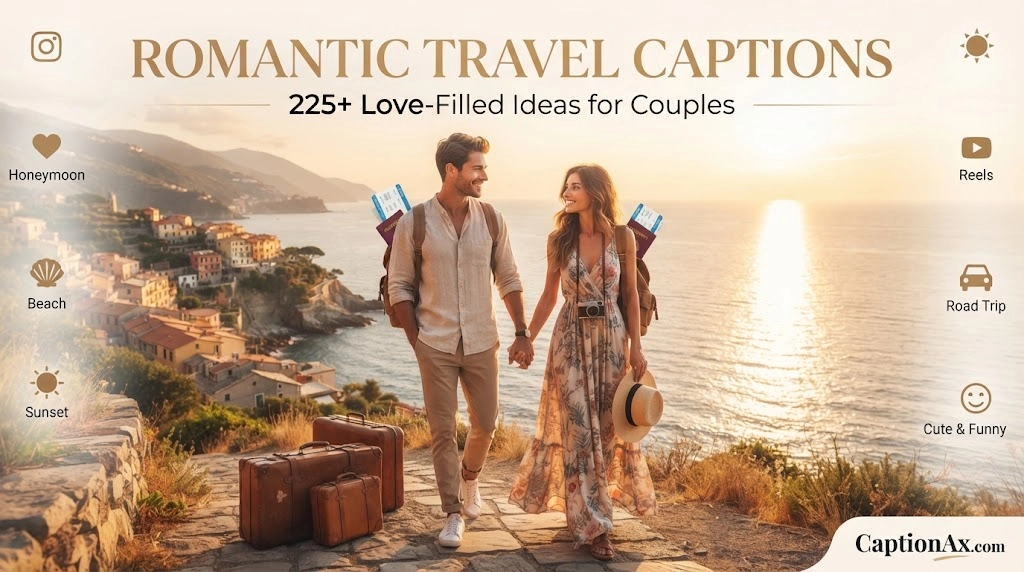 Romantic Travel Captions