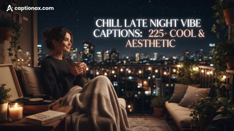 Chill Late Night Vibe Captions