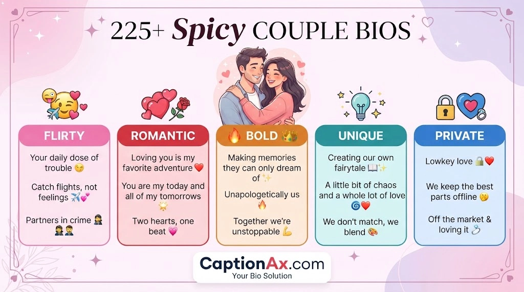 Spicy Bio Captions for Couples
