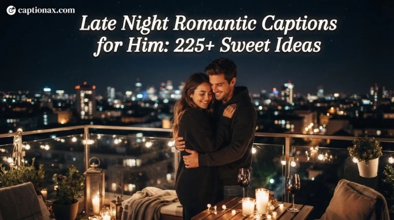 Late Night Romantic Captions for Him