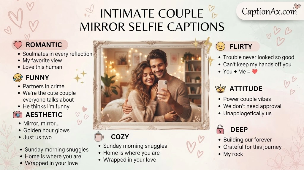 Intimate Couple Mirror Selfie Captions
