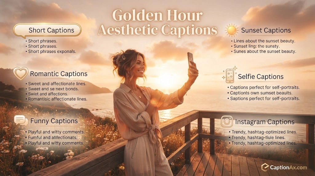 Golden Hour Aesthetic Captions