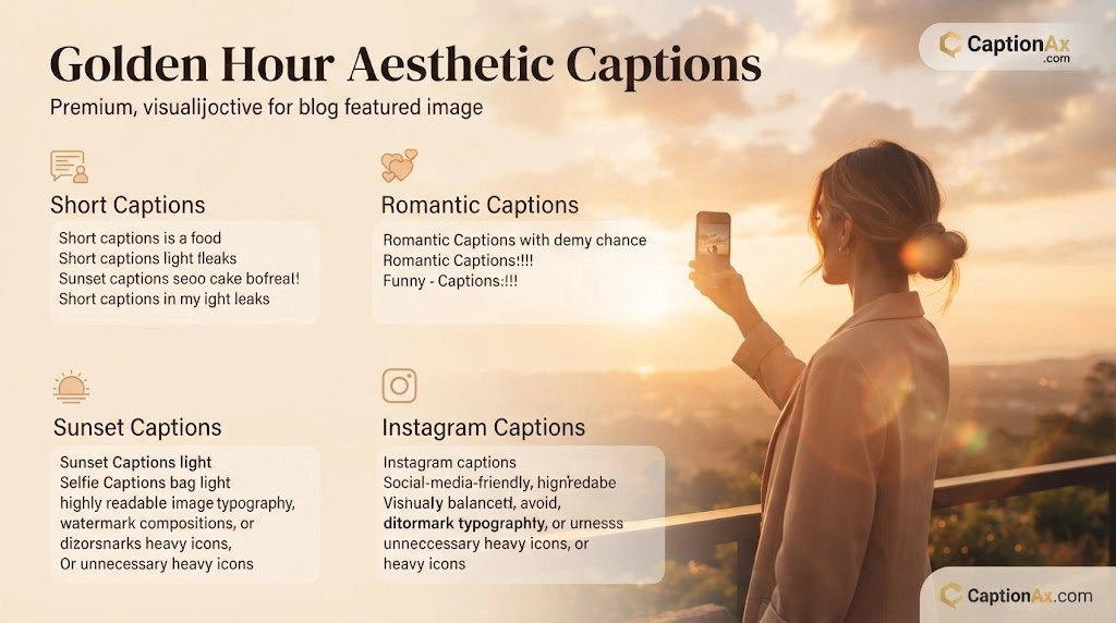 Golden Hour Aesthetic Captions