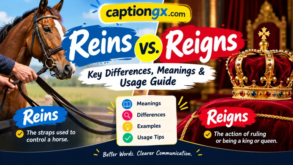 Reins vs. Reigns