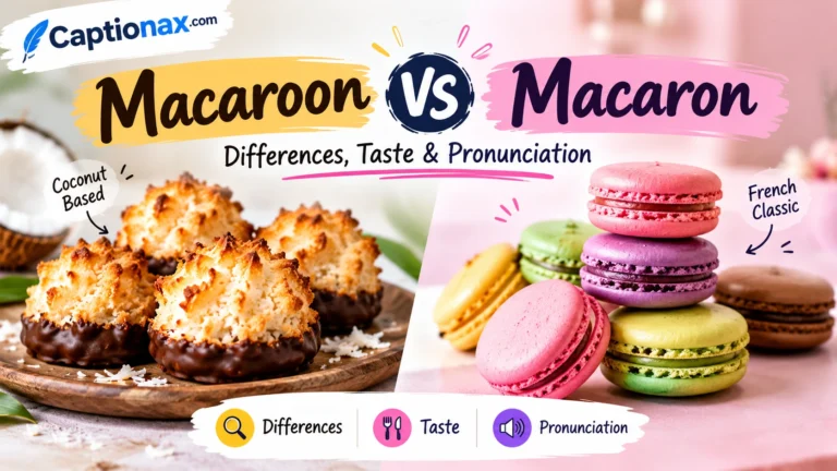 Macaroon vs Macaron
