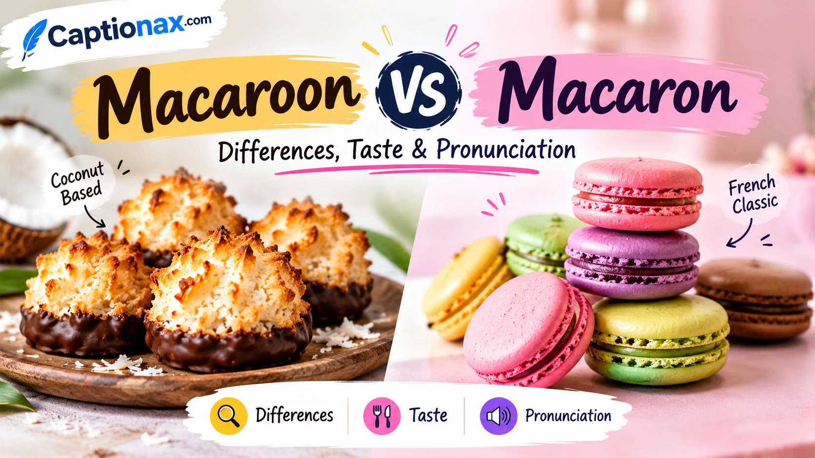 Macaroon vs Macaron