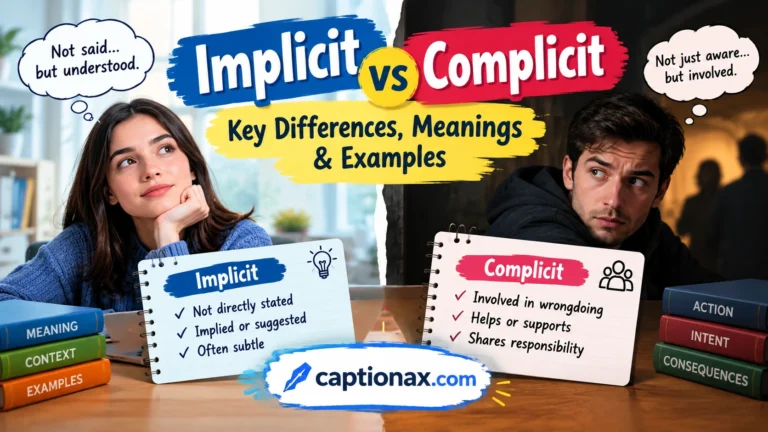 Implicit vs Complicit