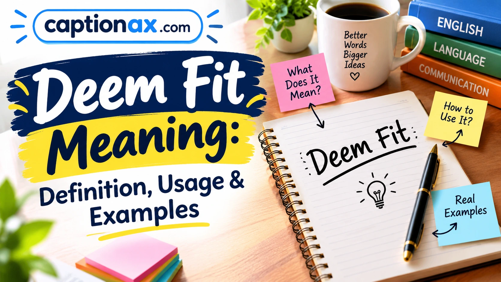 Deem Fit Meaning