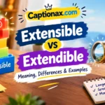 Extensible vs Extendible