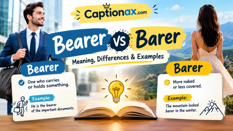 Bearer vs Barer