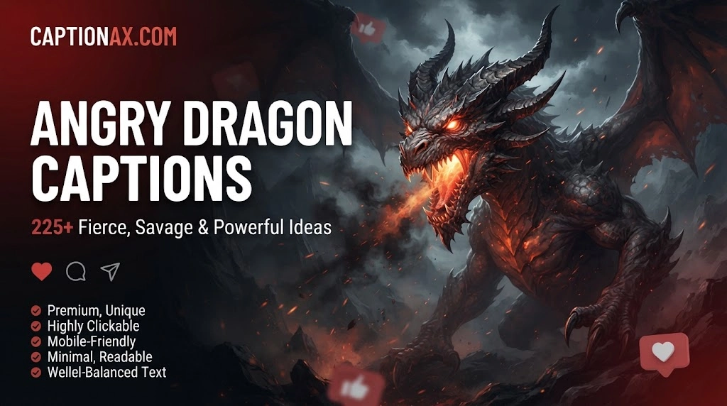 Angry Dragon Captions
