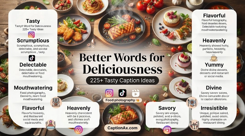 Another Word for Deliciousness Captions