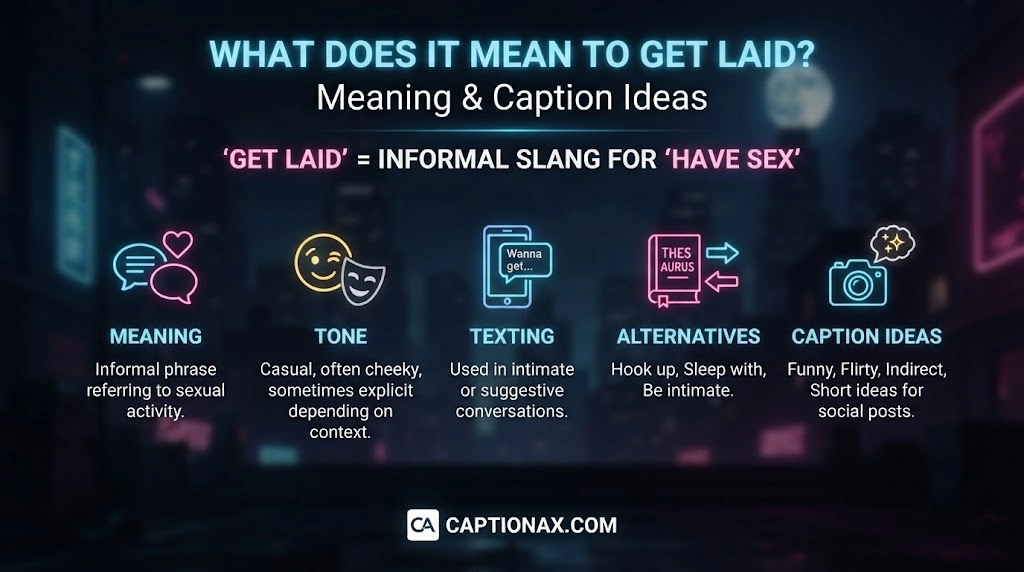 What Does It Mean to Get Laid