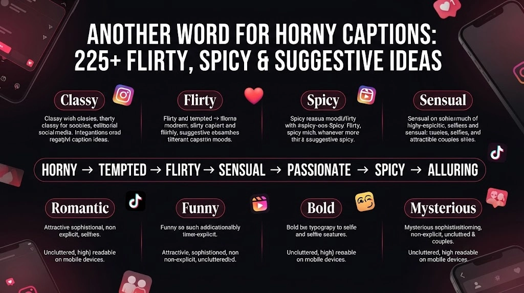 Another Word for Horny Captions