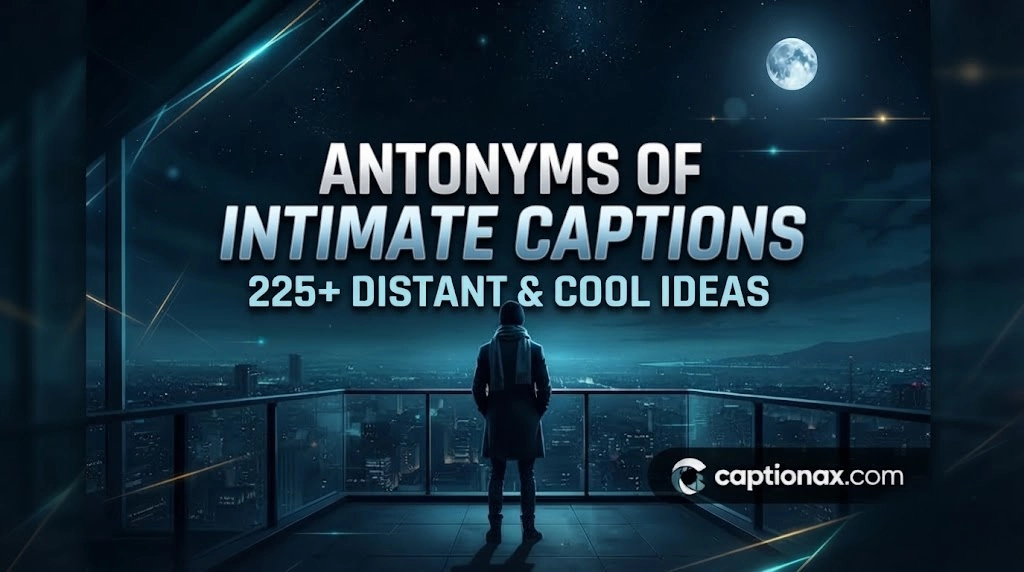 Antonyms of Intimate Captions