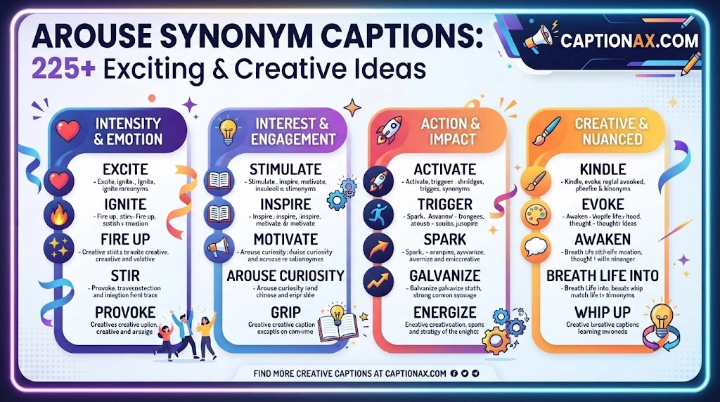 Arouse Synonym Captions