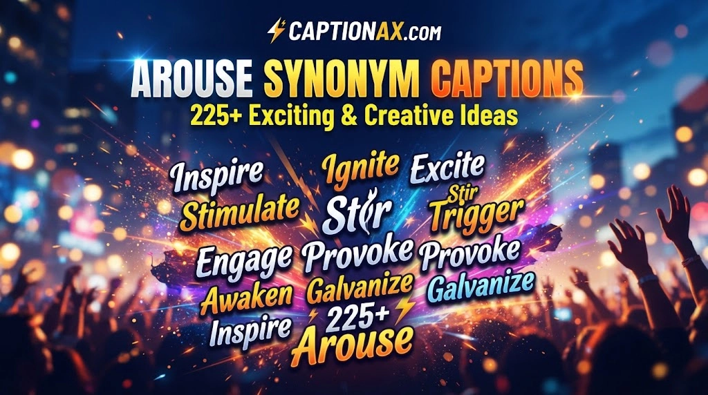 Arouse Synonym Captions
