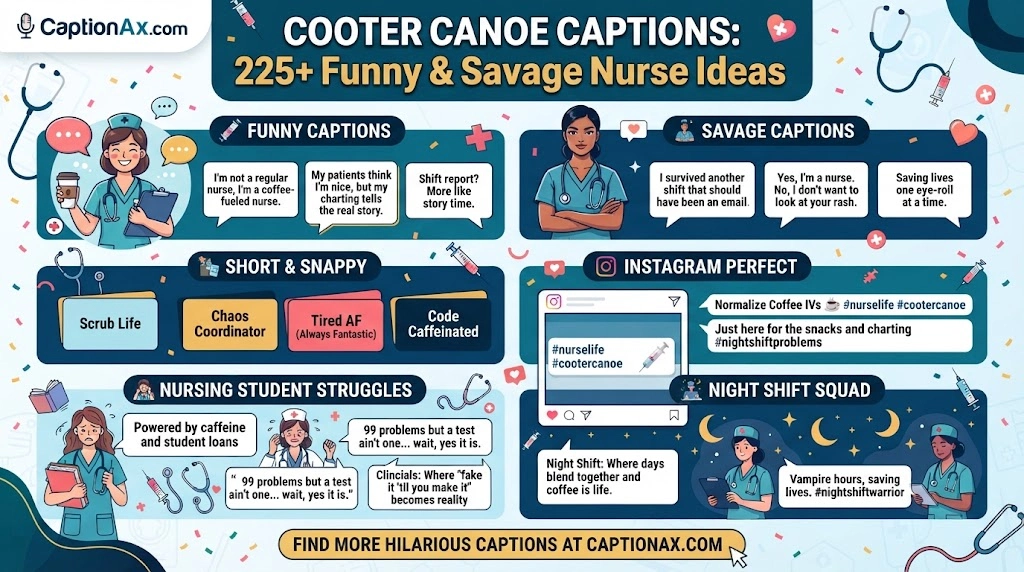 Cooter Canoe Captions