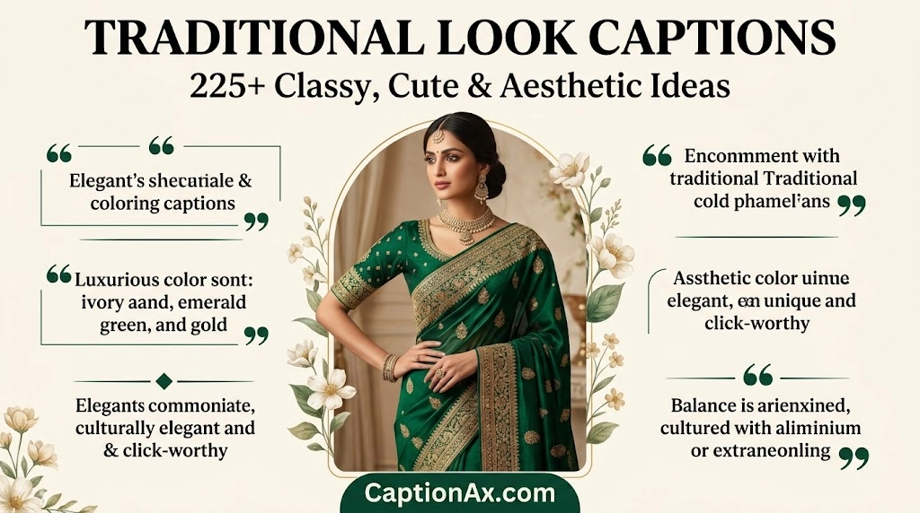 Quotes for Traditional Look Caption