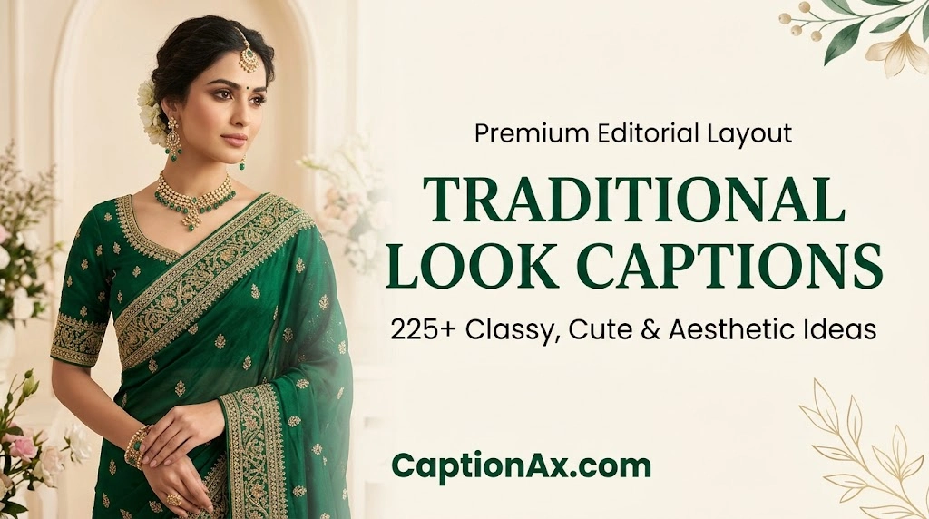 Quotes for Traditional Look Caption