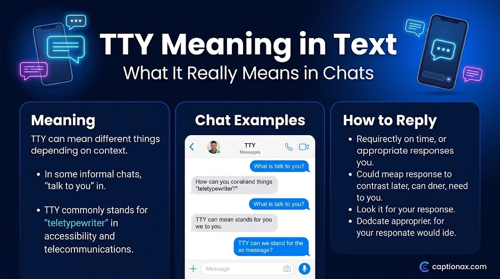 TTY Meaning in Text