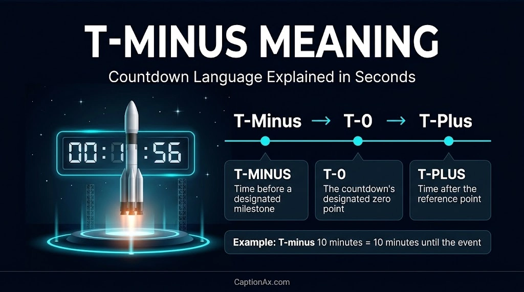 T-Minus Meaning