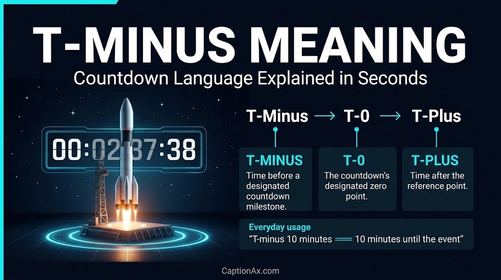 T-Minus Meaning