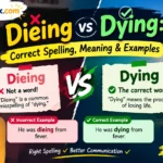 Dieing vs Dying