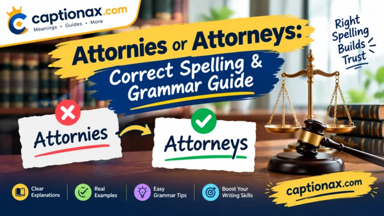 Attornies or Attorneys
