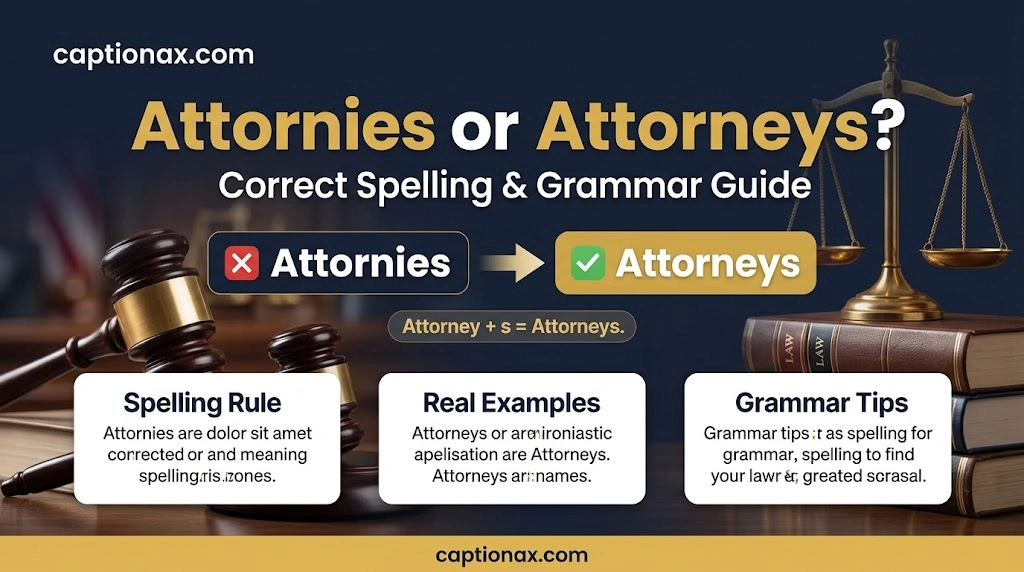 Attornies or Attorneys
