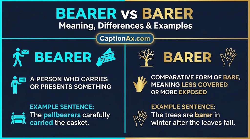 Bearer vs Barer