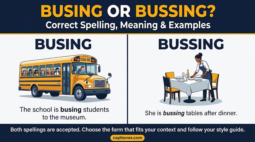 Busing or Bussing