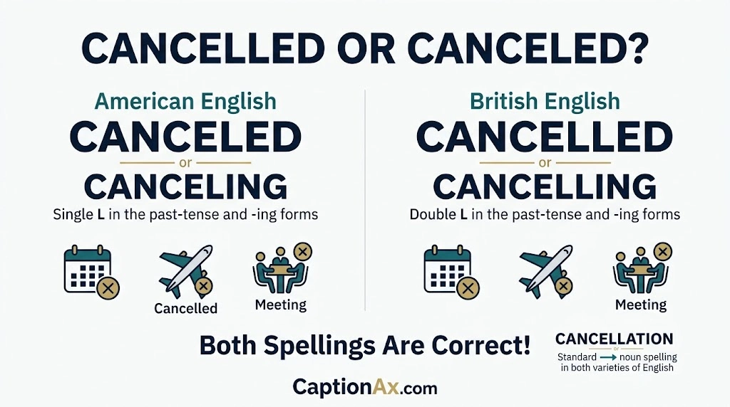 Cancelled or Canceled