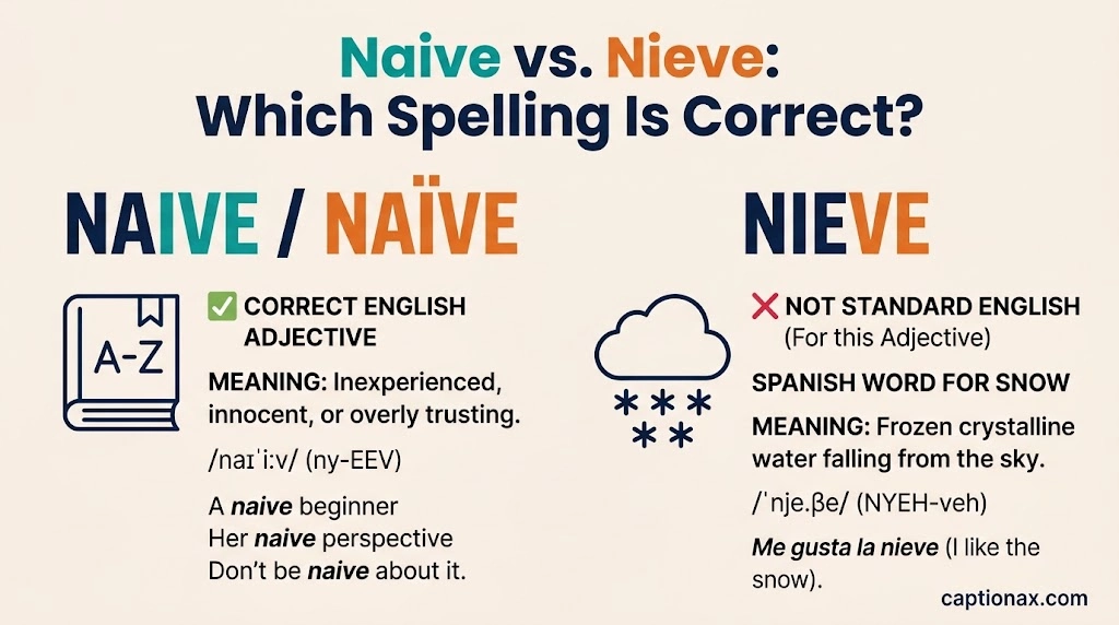 Naive vs Nieve