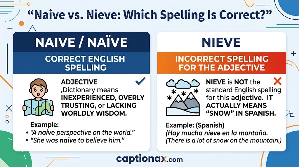 Naive vs Nieve
