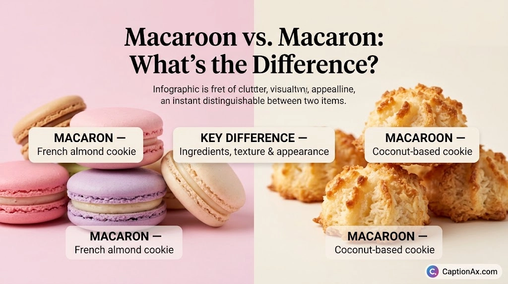 Macaroon vs Macaron